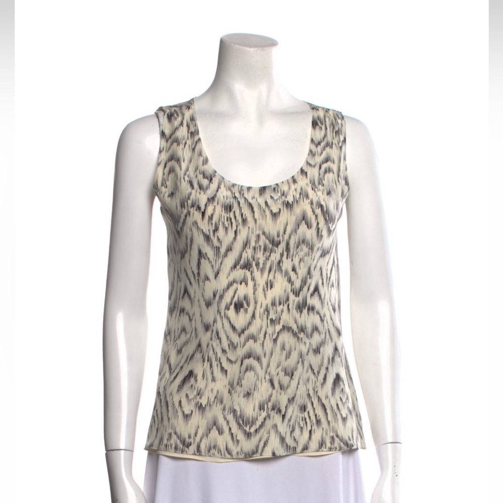 Balenciaga silk tank top